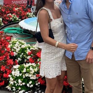 Free People Cream Lace Dress